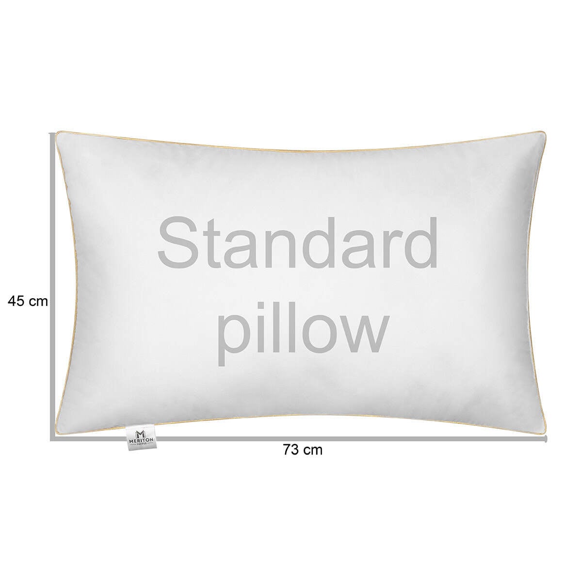 Pillow standard deals size cm